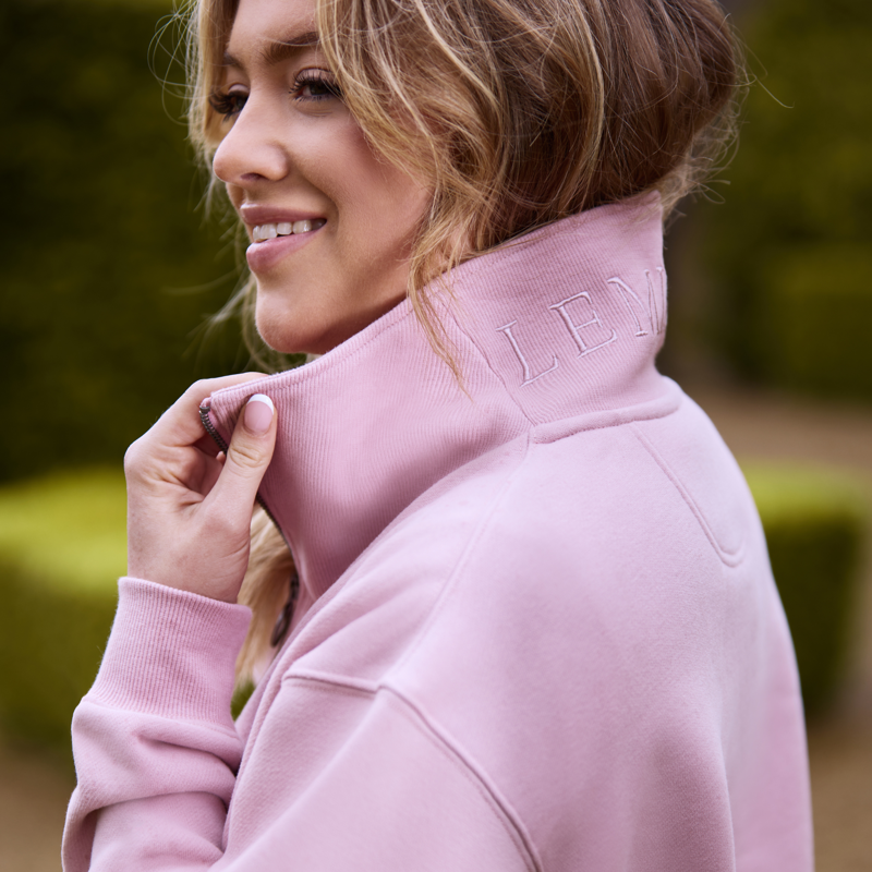 LeMieux Keira Quarter Neck Sweat in Blossom-2